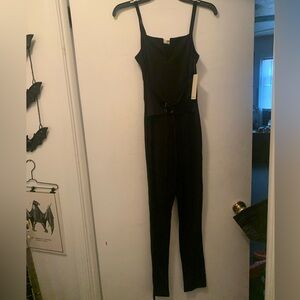 ⭐️Hot Gal Black Corset Front Jumpsuit S NWT